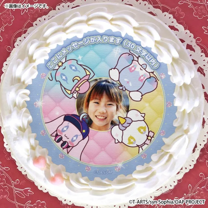 【写真メッセージ入り】プリケーキ（フレンズ）【特典缶バッジ付き】[おねがいアイプリ]