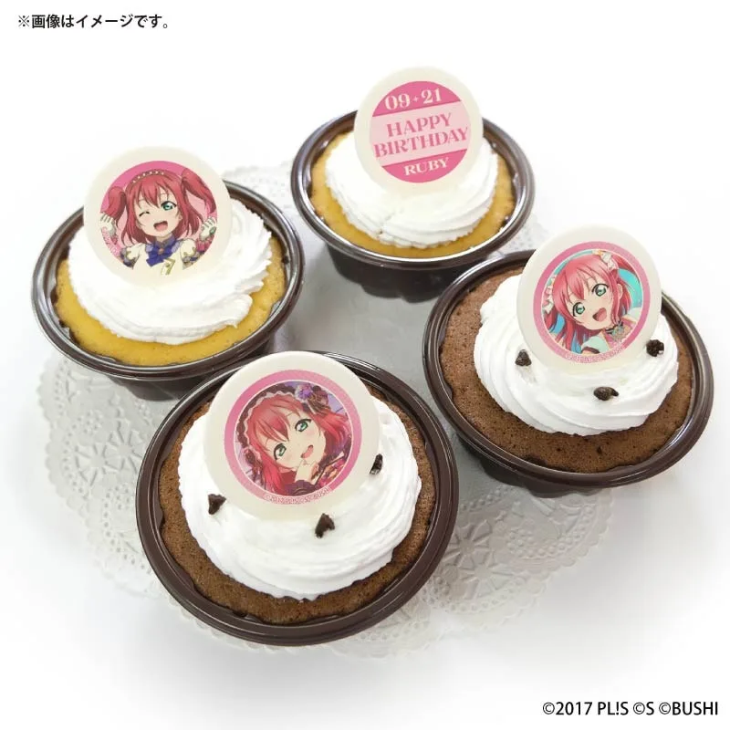 バースデープリカップケーキ2026（黒澤ルビィ）【特典ビジュアルカード付き】[ラブライブ！サンシャイン!!]