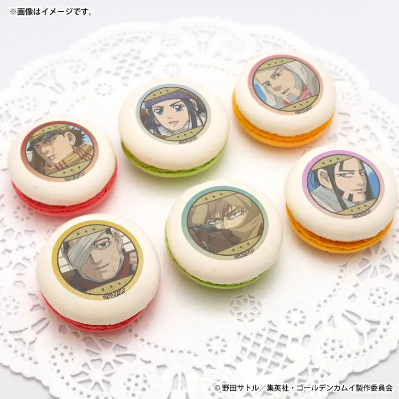プリマカロン6個セット2026（杉元佐一&アシ(リ)パ&白石由竹&尾形百之助&ヴァシリ&海賊房太郎）【特典缶バッジ付き】[TV アニメ『ゴールデンカムイ』]
