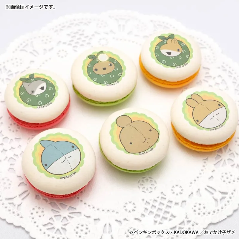 プリマカロン6個セット2026（子ザメ＆うさめ＆あんこうB）【特典缶バッジ付き】[アニメ「おでかけ子ザメ」]