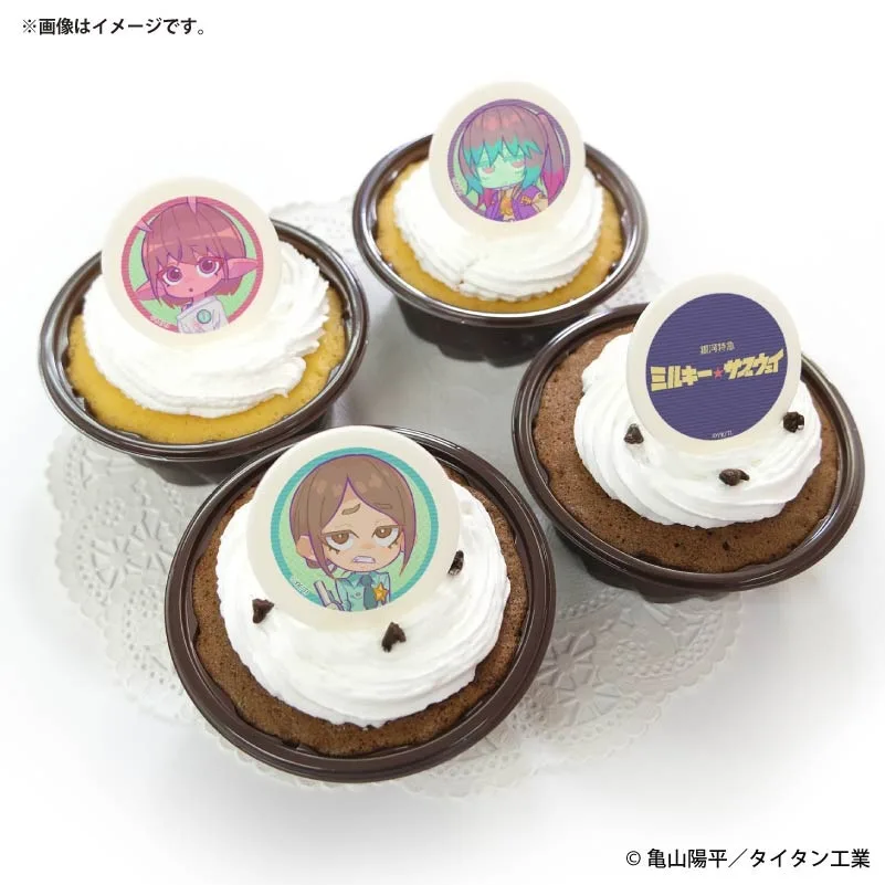 プリカップケーキ2026（チハル＆マキナ＆リョーコ）【特典缶バッジ付き】[銀河特急 ミルキー☆サブウェイ]