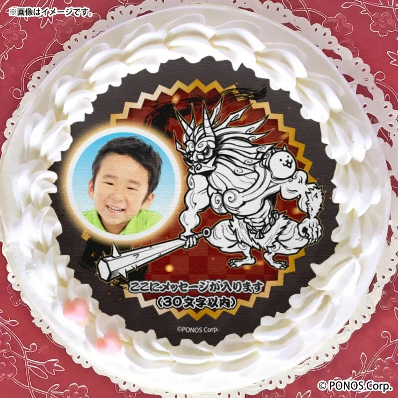 【写真メッセージ入り】プリケーキ2026第2弾（鬼にゃんま）【特典缶バッジ付き】[にゃんこ大戦争]