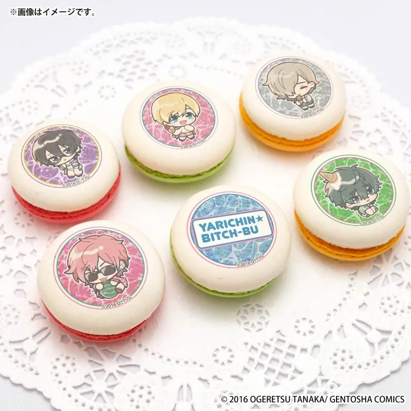 プリマカロン6個セット2026（鹿谷 樹＆明美・クロード・圭一＆糸目幸士郎＆藤咲 透＆百合絢斗(第2弾)）【特典缶バッジ付き】[ヤリチン☆ビッチ部]
