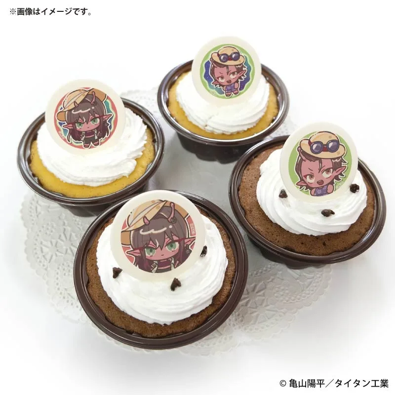 プリカップケーキ2026（アカネ＆カナタ(描きおこし)(第2弾)）【特典缶バッジ付き】[銀河特急 ミルキー☆サブウェイ]