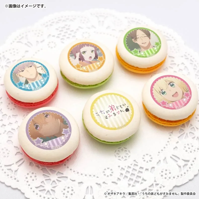 プリマカロン6個セット2026（成田糸＆成田源＆成田洛＆成田柊＆成田類）【特典缶バッジ付き】[うちの弟どもがすみません]