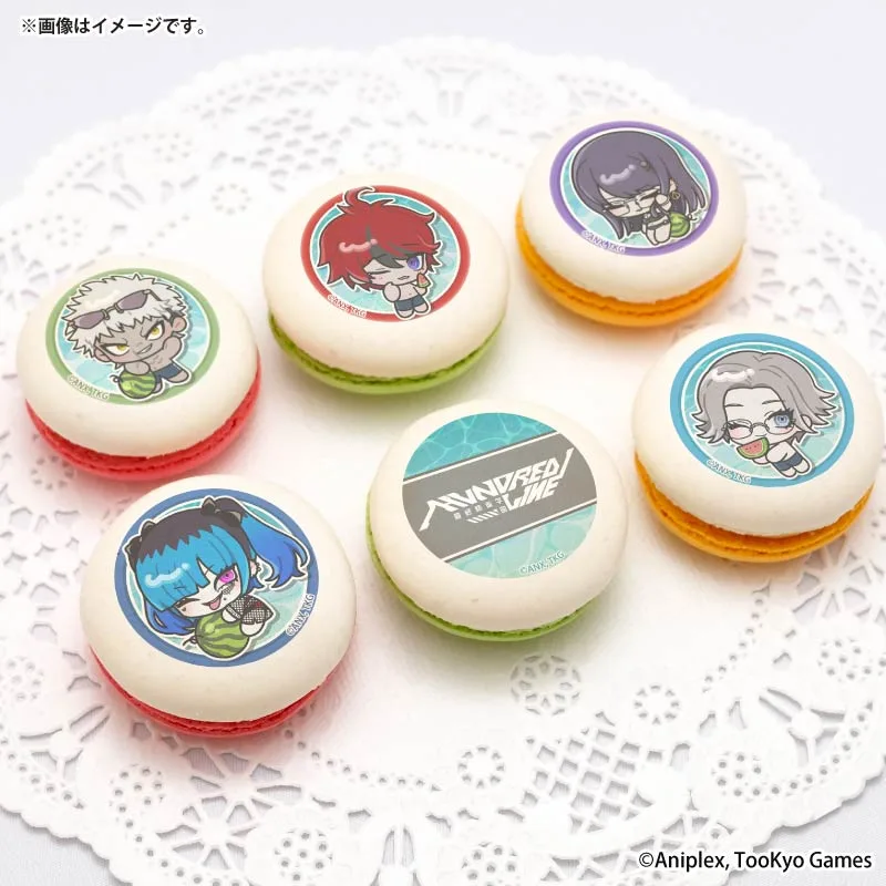 プリマカロン6個セット2026（澄野拓海＆厄師寺猛丸＆雫原比留子＆飴宮怠美＆蒼月衛人(第3弾)(描きおこし)）【特典缶バッジ付き】[HUNDRED LINE -最終防衛学園-]