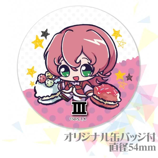遊戯王　ゼアル　III　缶バッチ　プリロール 公式】遊☆戯☆王ZEXAL ケーキ・マカロン・カップケーキ【PRIROLL