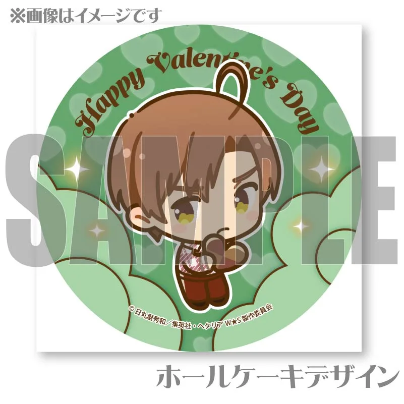 ヘタリア ウィンターバケーション 缶バ ロマーノ バレンタインプリケーキ2025（ロマーノ）【特典缶バッジ付き