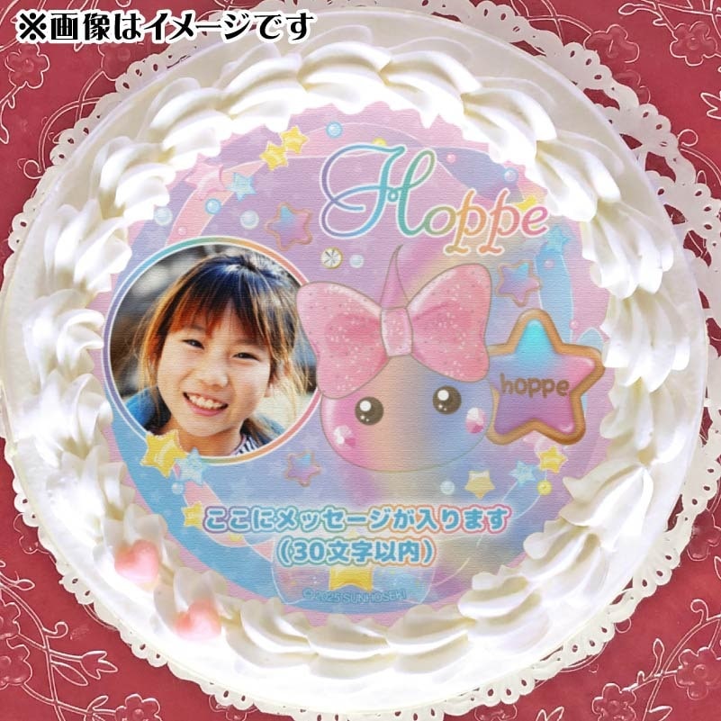 写真メッセージ入り】15周年記念プリケーキ【特典缶バッジまたはほっぺ