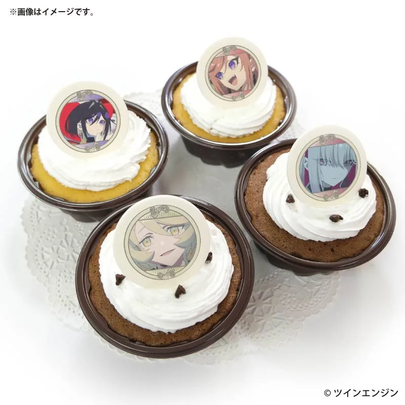 プリカップケーキ2026（サファイア（リボンの騎士）＆サファイア（私服）＆パイン＆ベルベット(第2弾)）【特典缶バッジ付き】『THE RIBBON HERO リボンヒーロー』