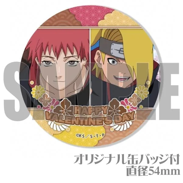 【超希少】NARUTO 缶バッチ デイダラ&サソリ バレンタインプリマカロン6個セット2024（サソリ&デイダラ）【特典缶