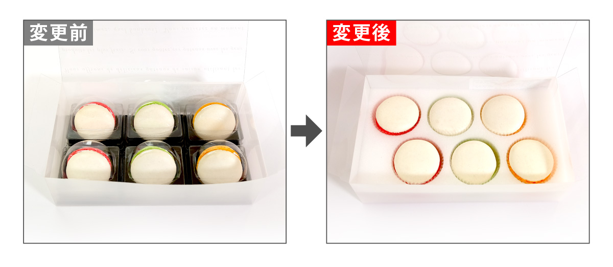 プリマカロン中箱仕様変更についてのご案内