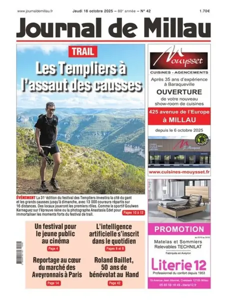 Dernière couverture — Le Journal de Millau