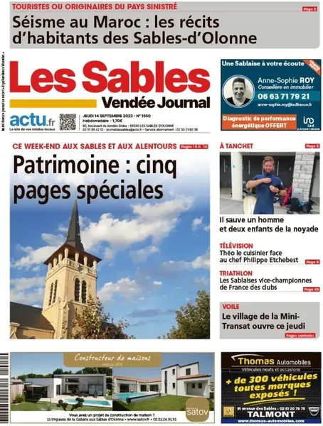 Dernière couverture — Le Journal des Sables