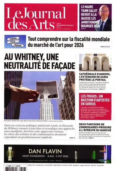 Dernière couverture — Le Journal des Arts