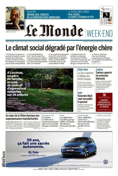 Dernière couverture — Le Monde Week-end +