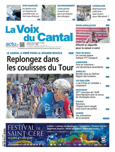 Dernière couverture — La Voix du Cantal