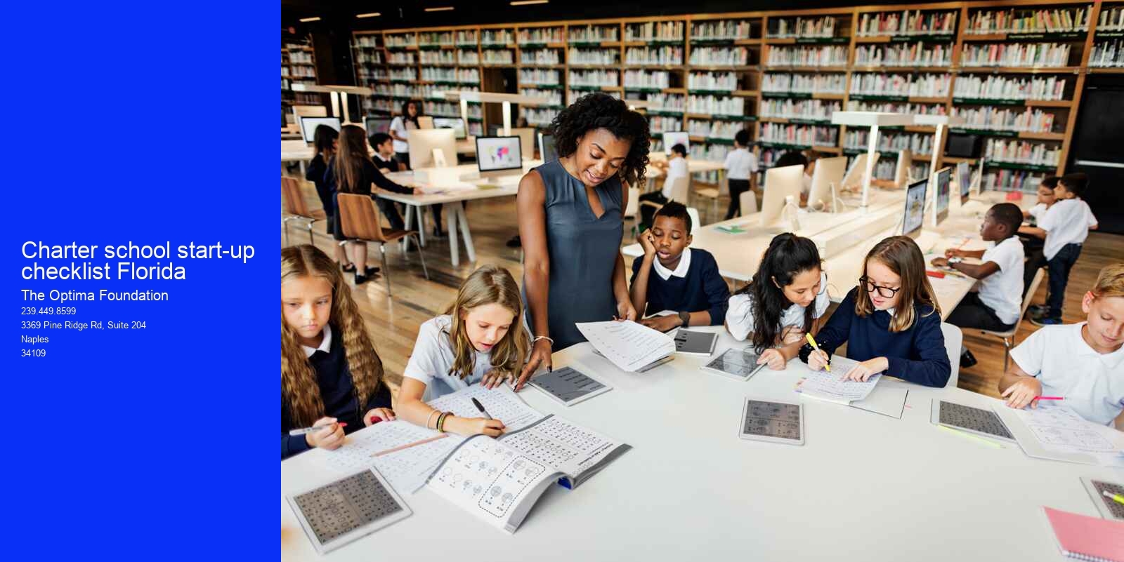 Charter school start-up checklist Florida