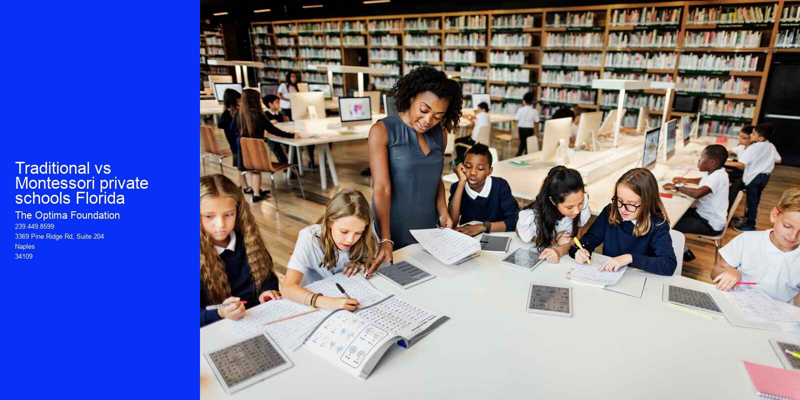 Traditional vs Montessori private schools Florida