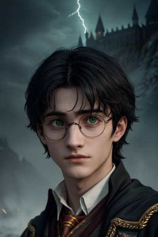 harry-potter-yby6w5rv - Harry James Potter (b. 31 July 1980) was an English half-blood  wizard, and one of the most famous wizards of modern times. The only child and son of James and Lily Potter (née Evans), Harry's birth was overshadowed by a prophecy, naming himself as the one with the power to vanquish his arch-enemy, Lord Voldemort, one of the most powerful and feared Dark wizards in the world. 