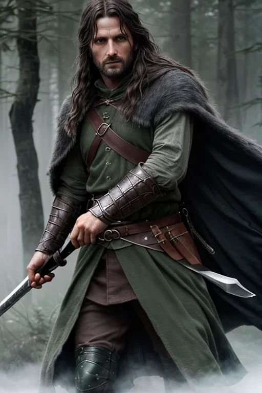 aragorn-efi577uh - A skilled ranger and fearless leader who fights for the freedom of Middle-earth.