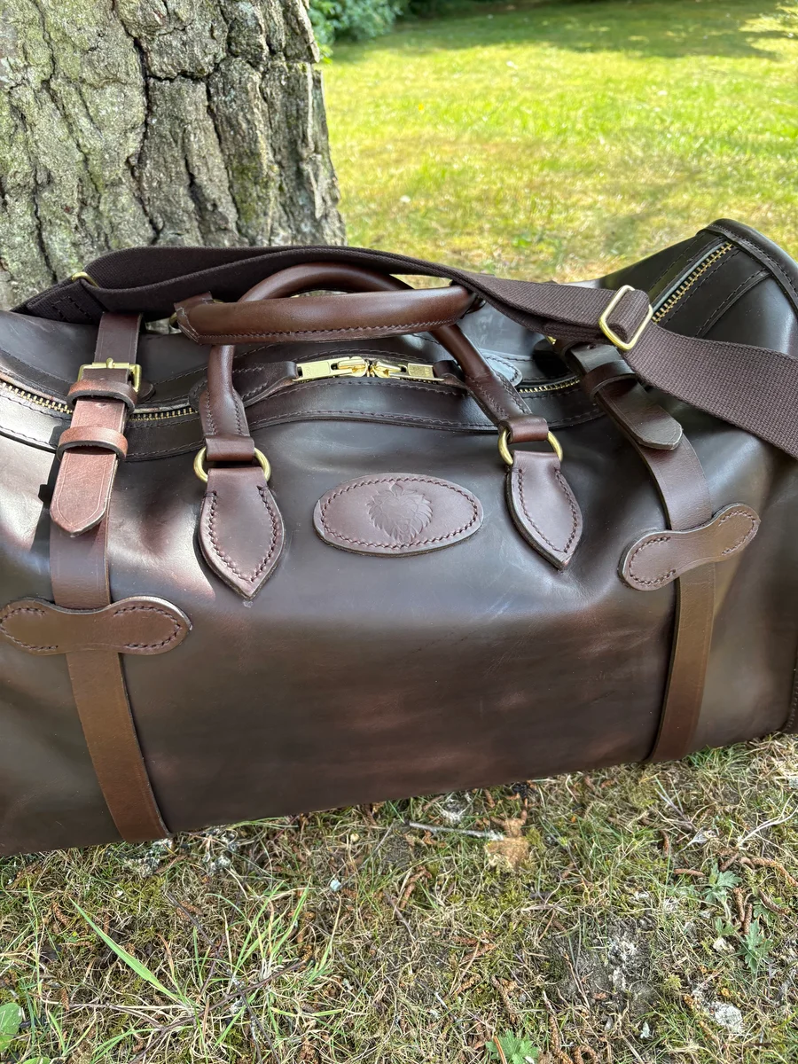 Premium Italian Havana Leather Holdall Travel Bag product image 2