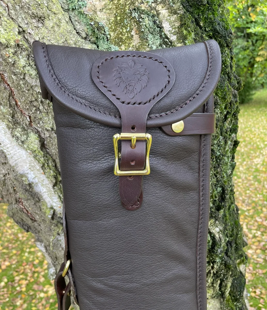 Premium Italian Soft Mottled Leather Gun Slip (Flap/Buckle/Zip) product image 2