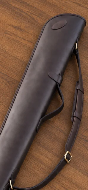 Classic Brown Leather Full Zip Gun Slip