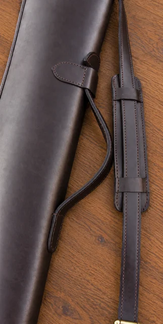 Classic Brown Leather Full Zip Gun Slip product image 3