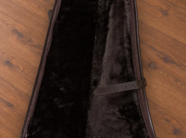 Classic Brown Leather Flap/Buckle/Zip Gun Slip product image 3