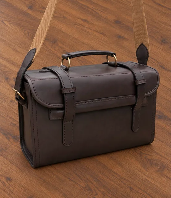 Classic Brown Leather Cartridge Magazine Range Bag product image 2
