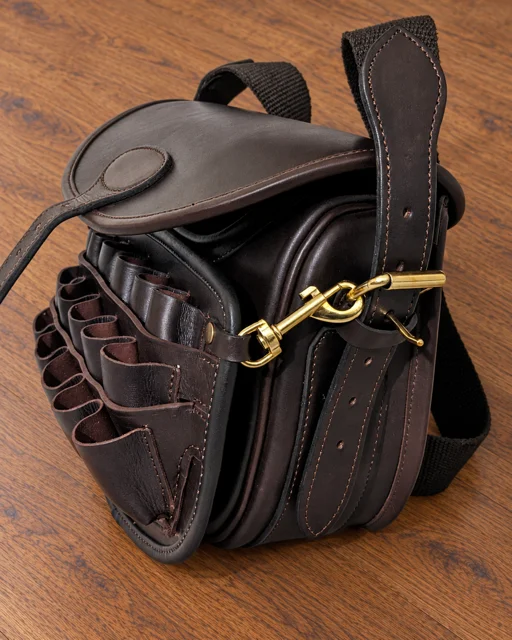 Classic Brown Leather Cartridge Loaders Bag