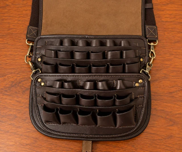 Classic Brown Leather Double Loaders Bag product image 2