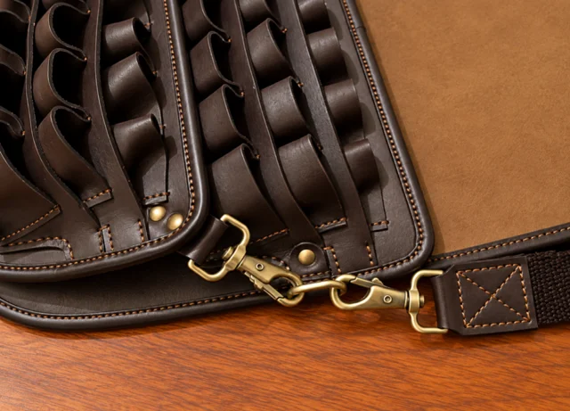 Classic Brown Leather Double Loaders Bag product image 3