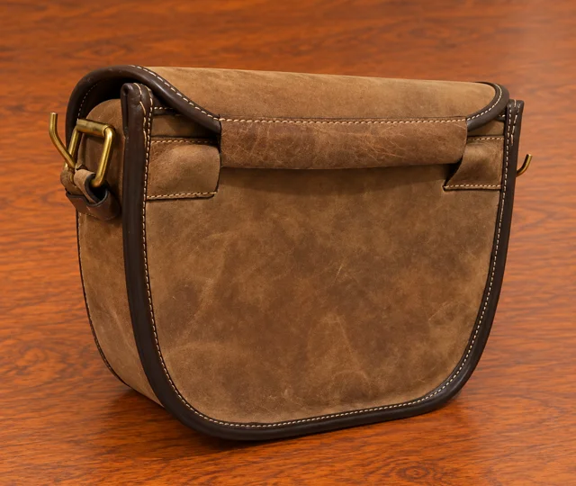 Classic Brown Distressed Leather Cartridge Bag product image 3