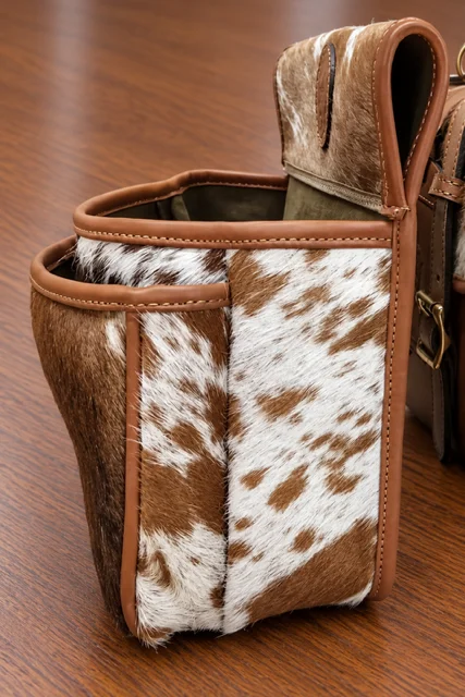 Classic Brown & White Cowhide 50 Cartridge Pouch product image 2
