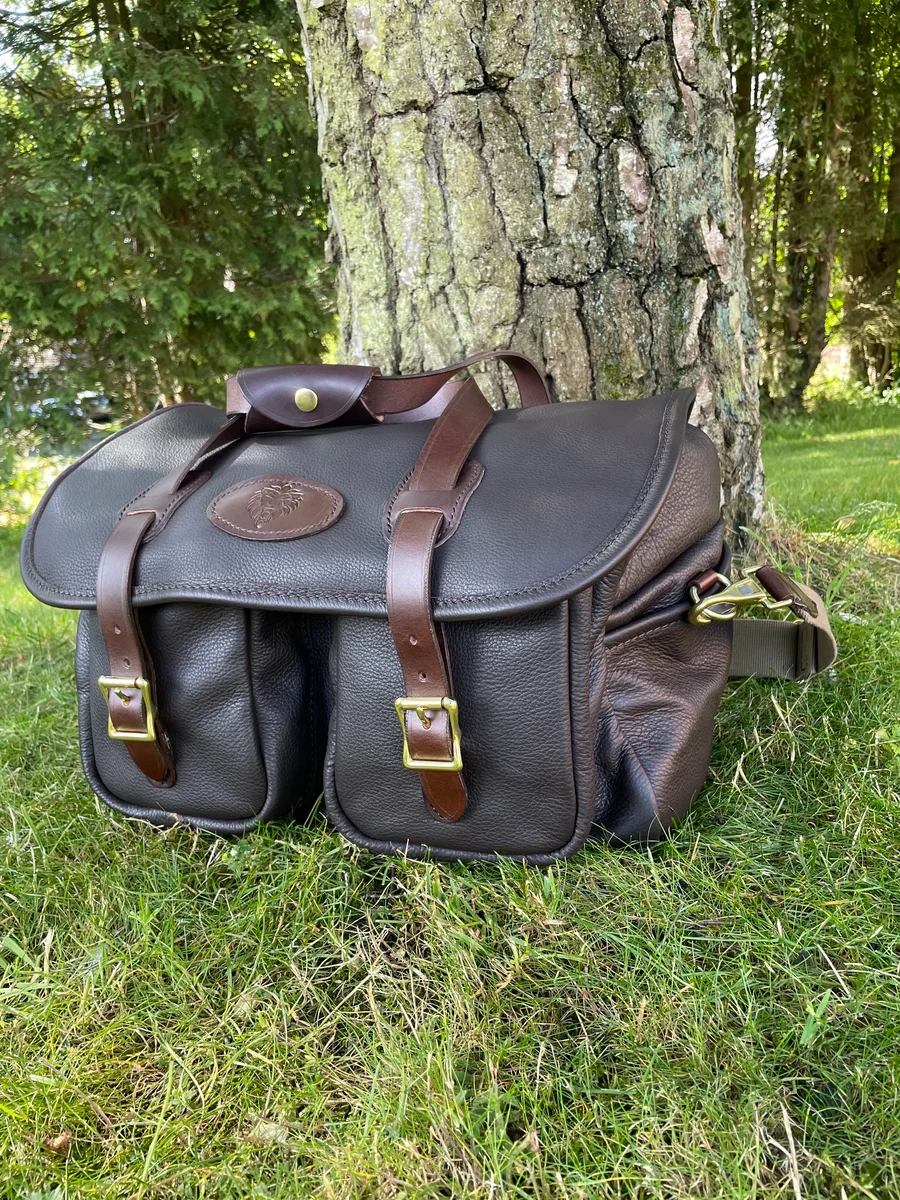 Premium Italian Soft Mottled Leather Weatherproof Range Bag (Havana with Havana Leather) product image 3