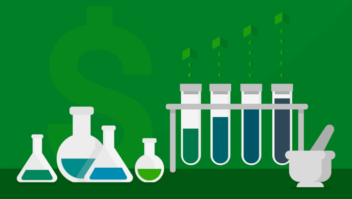 Illustration for lab supplies and finances