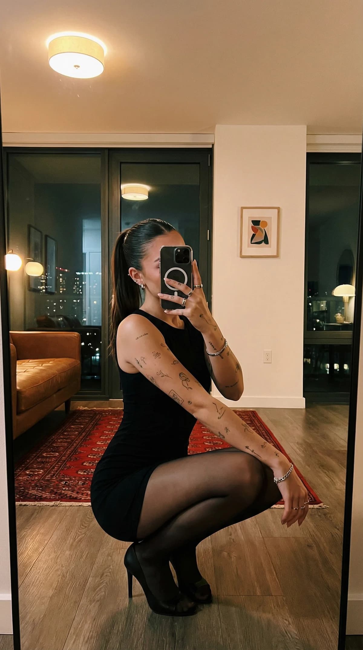 Mirror Selfie - Tattoos & Heels