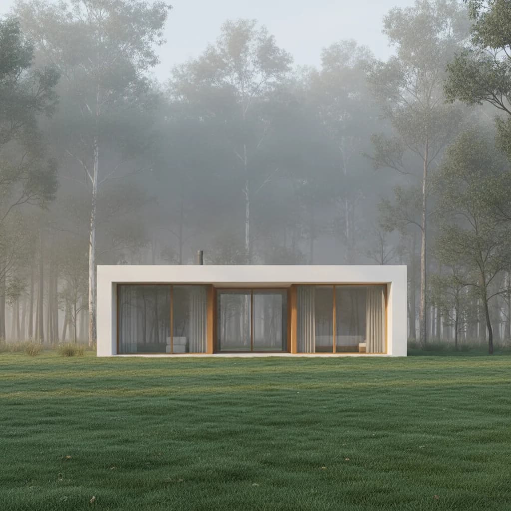 Modern House - Misty Forest