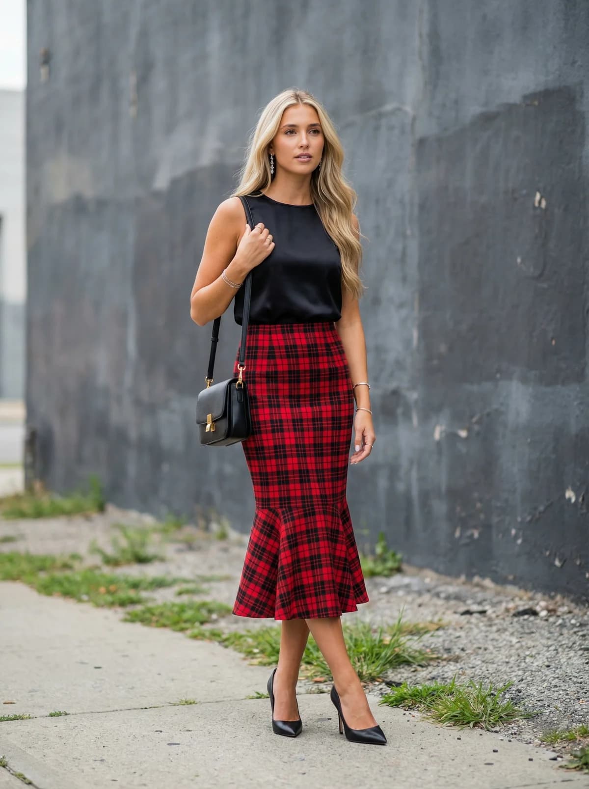 Urban Wall - Plaid Skirt