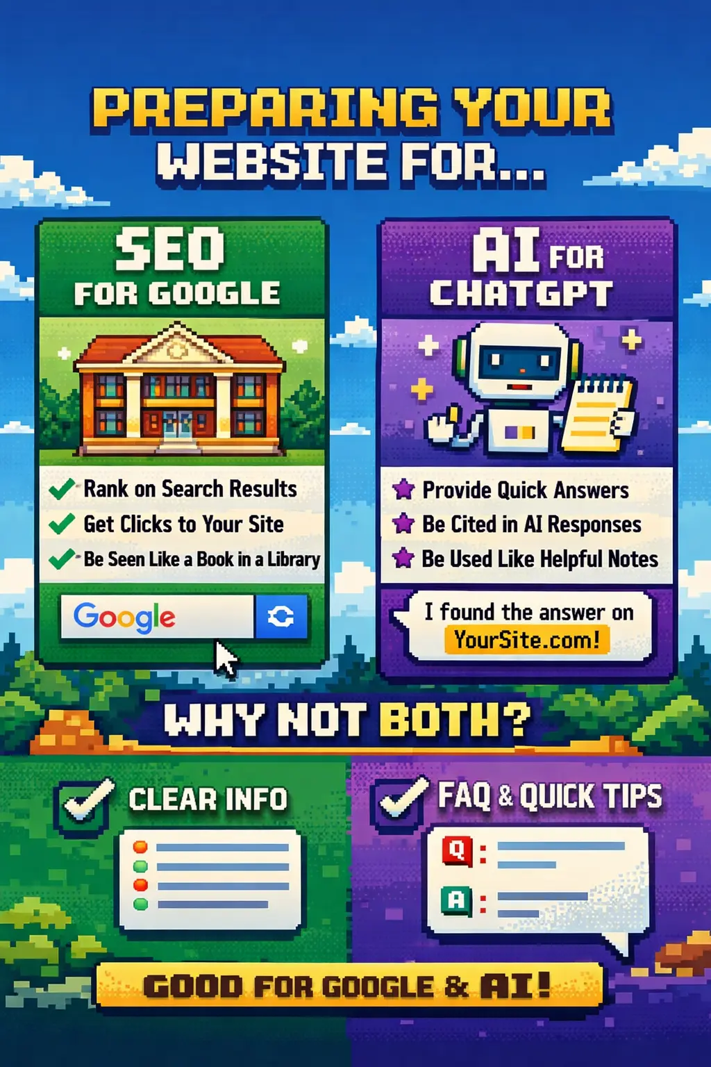 Preparing Your Website for Google vs Preparing It for ChatGPT: The Simple Guide