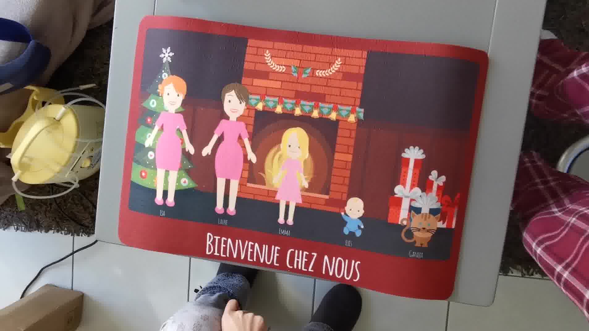 Paillasson personnalisé - Family Circus Noël | Cadeaux.com