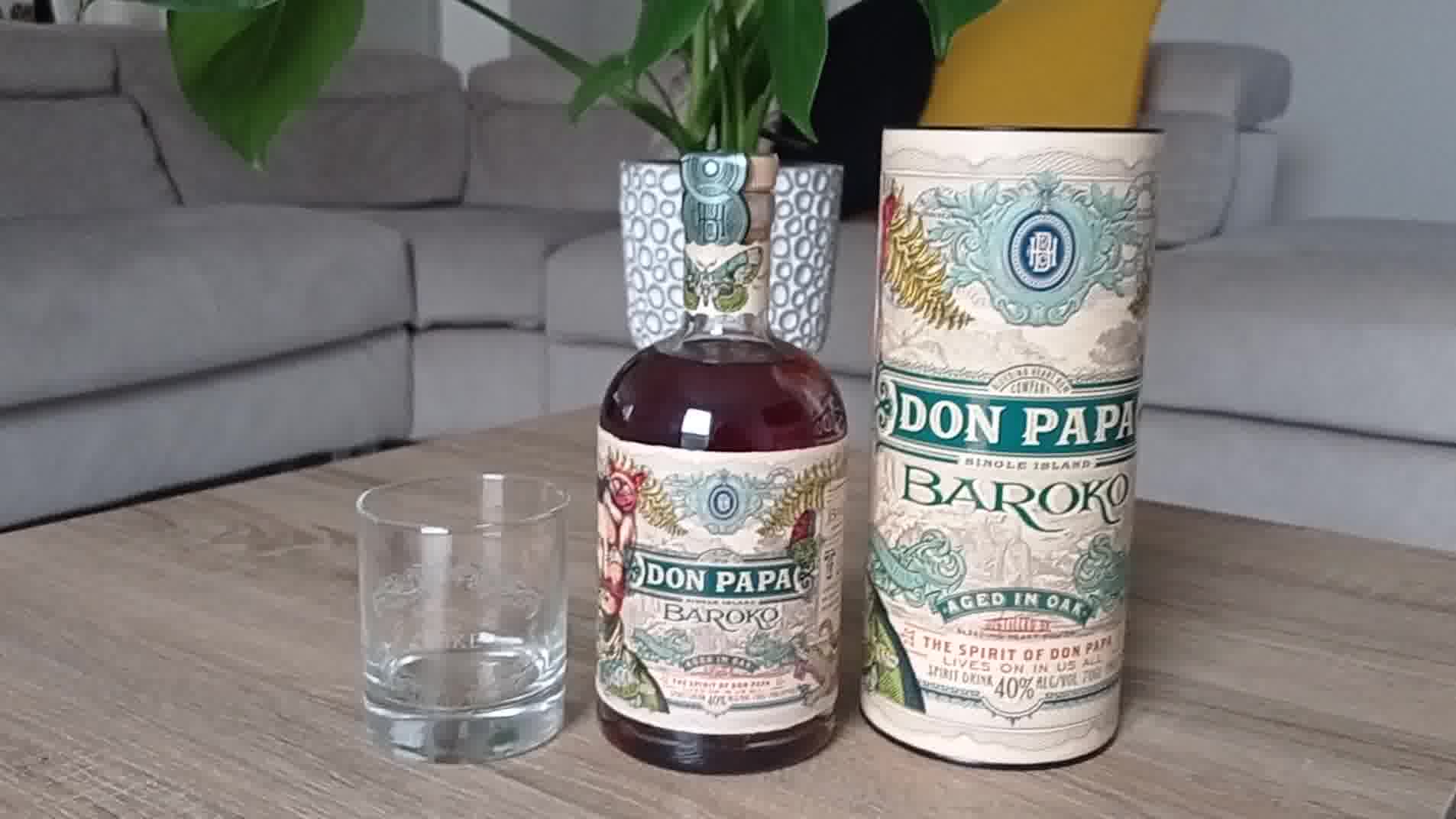 Bouteille de Rhum Don Papa + Verre gravé personnalisable