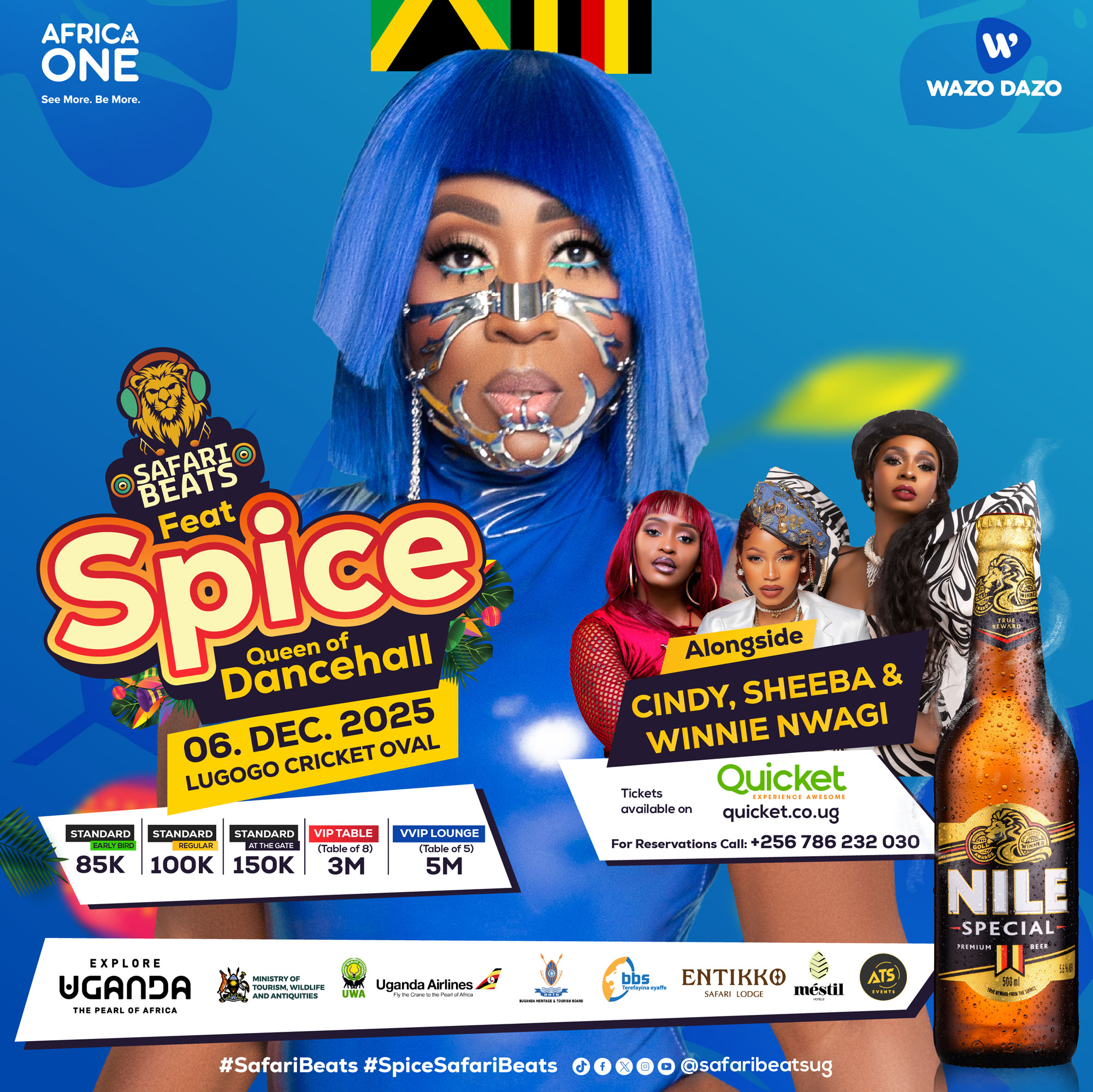 SAFARI BEATS FT. SPICE JAMAICAN DANCEHALL QUEEN