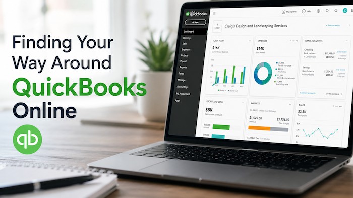 Finding Your Way Around QuickBooks Online
