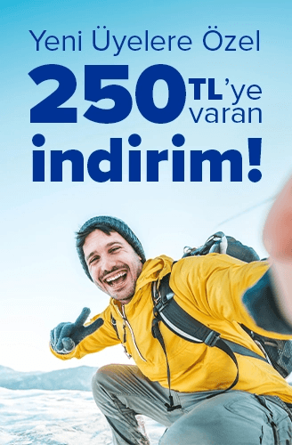 Aralık ayında yeni üyelere yurt içi 150 TL, Yurt dışı 250 TL hediye fırsatı!