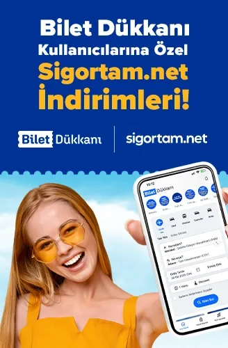 Bilet Dükkanı Kullanıcılarına Özel Sigortam.net İndirimleri!