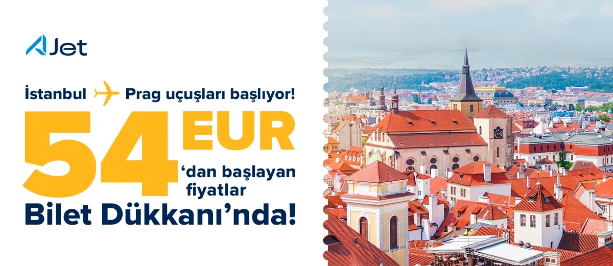 AJet ile İstanbul – Prag uçuşları başlıyor!