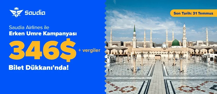 Saudia Airlines ile Erken Umre Fırsatı Seni Bekliyor!